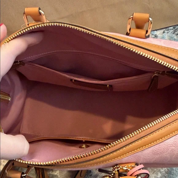 Coach Powder Pink large Rowan with charms - Picture 5 of 6